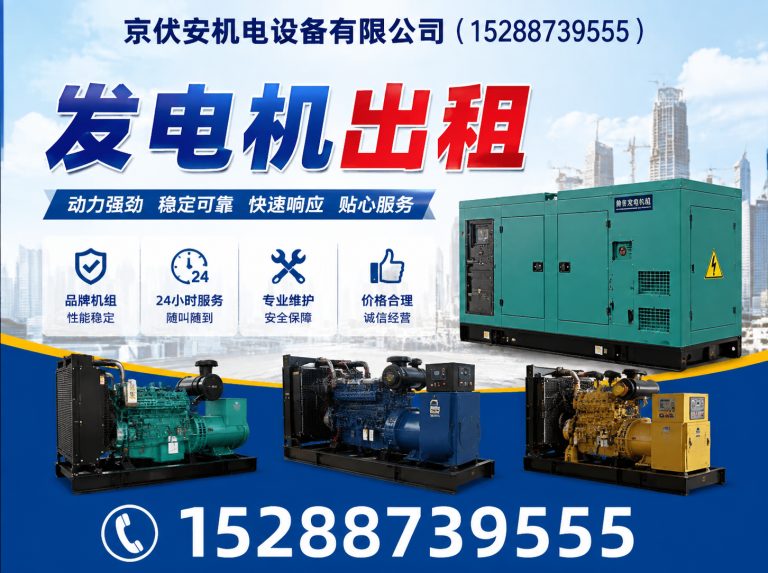 双鸭山发电机出租展示图