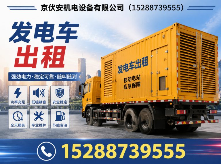 双鸭山静音发电车租赁展示图